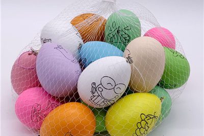 20pcs hot sale cheap colorful diy painting easter egg (1)