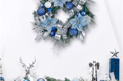 24 inch christmas indoor wreath with led light (6)