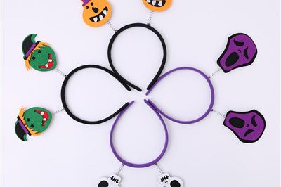 Children’s halloween pumpkin witch headband (2)