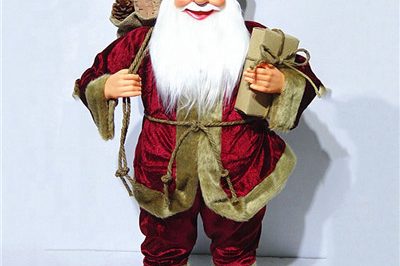 Christmas decor 40 cm standing santa claus (1)