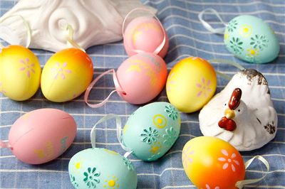 Easter egg gradient color simulation egg pendant (2)