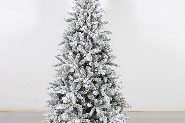 Factory wholesale led snow christmas tree with snow effect (1)