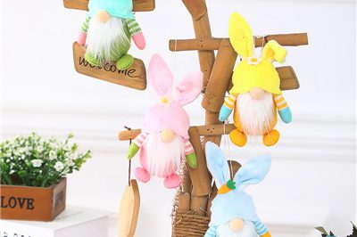 Fashion styles easter bunny dwarf doll ornaments (9)