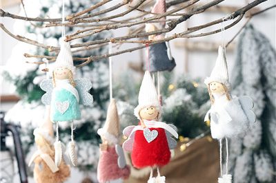 Fine workmanship christmas tree angel pendant (4)