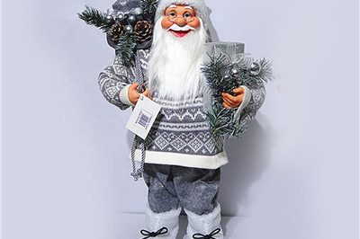 High quality christmas decor vintage standing santa claus (5)