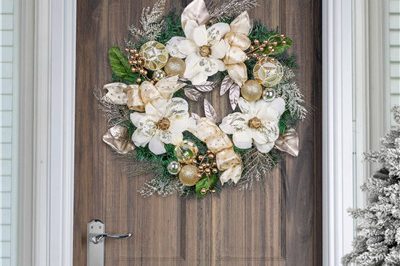 Hot sale christmas hanging wreath decorations (1)