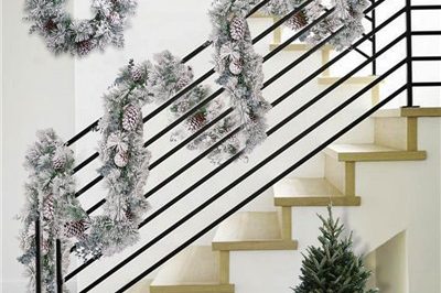 Hot sale door christmas wreath decor with led light (2)