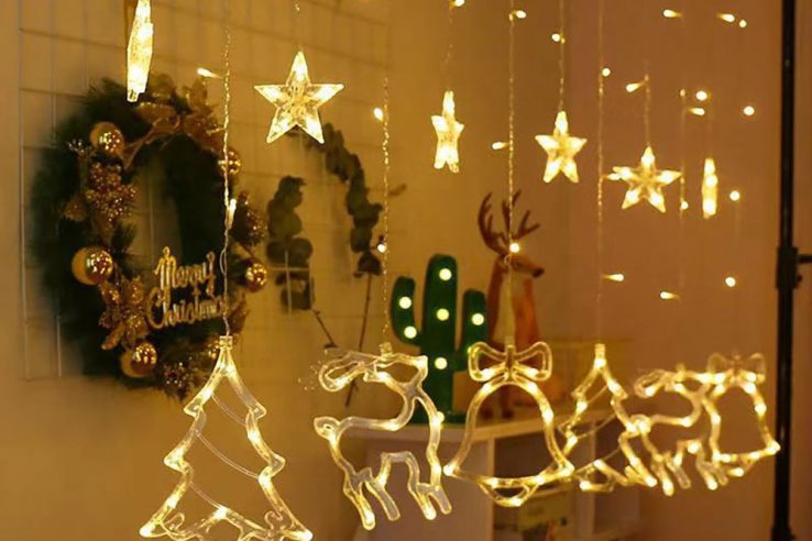 Hot selling crystal christmas curtain light (6)
