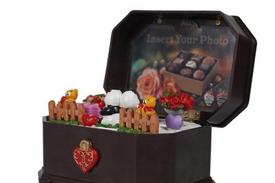 Jewelry box shaped plastic christmas music box for sale (2)