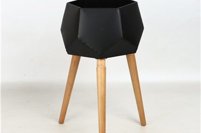 Metal modern hexagon decorative christmas planters (1)