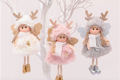 New christmas cute antlers plush christmas ornaments (3)