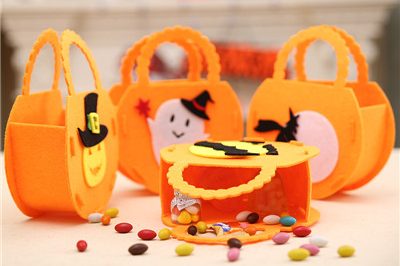 Promotional diy halloween felt party props bag (1)