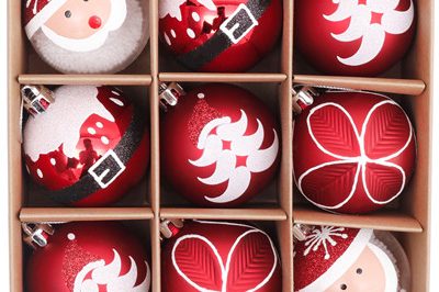 Red christmas decoration tree ball ornaments (6)