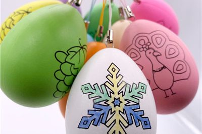 Stick figure painting diy education easter eggs (2)