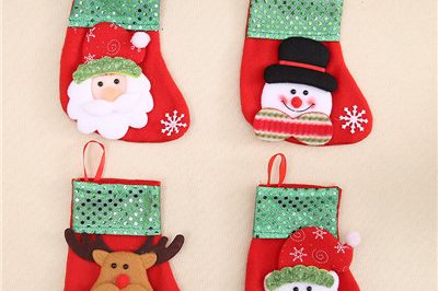 Wholesale personalised glitter novelty santa christmas stocking (2)