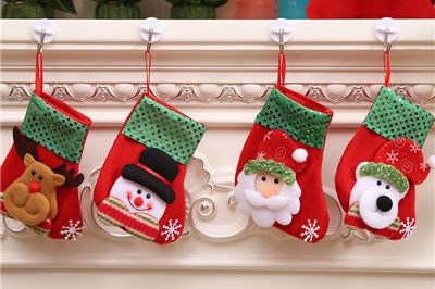 Wholesale personalised glitter novelty santa christmas stocking (5)