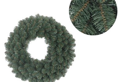 Green pvc christmas wreath for front door (5)