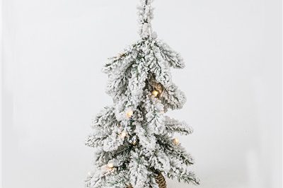 Home decoration table top snow falling christmas tree (3)