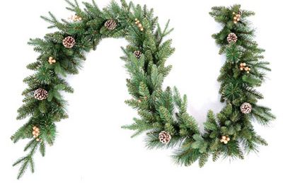 Indoor christmas garland with decoration (4)