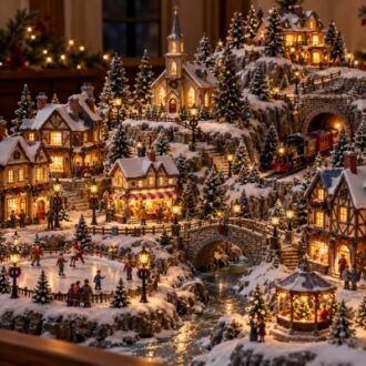 Christmas Village Decorations for Wholesale Seasonal Display Collections