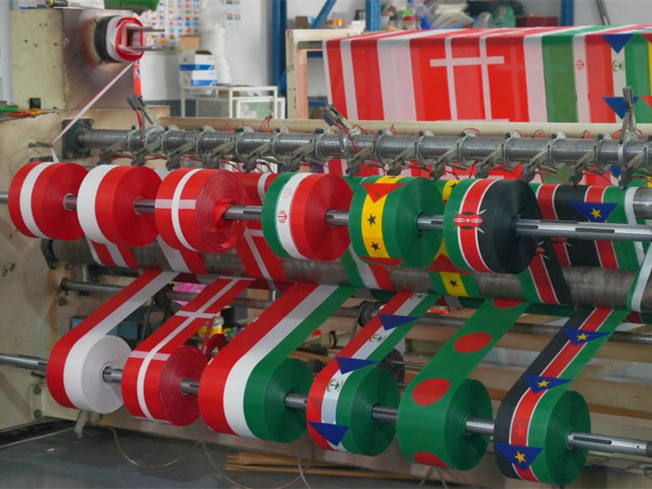 Printed Ribbon Slitting And Roll Processing